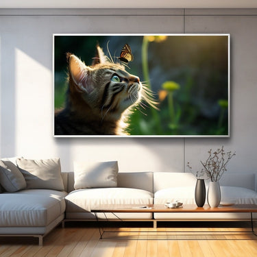 Cat and Butterfly Painting